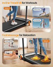 Carica l'immagine nel visualizzatore di Gallery, Tapis Roulant Pieghevole 2 in 1 con Display LED