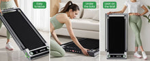 Carica l'immagine nel visualizzatore di Gallery, Tapis roulant pieghevole 2 in 1 con display LED