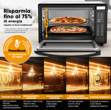 Carica l'immagine nel visualizzatore di Gallery, Stillstern Mini Forno Ventilato 35L con 13 Programmi, Timer 8h, Scongelamento, Mantenimento Caldo, Rivestimento Antiaderente, Pizza Ø28