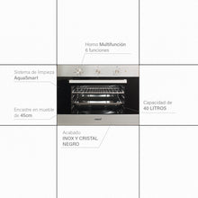 Carica l'immagine nel visualizzatore di Gallery, Forno Elettrico da Incasso Compatto 40L CATA ME 4006 X – Acciaio Inox Classe A