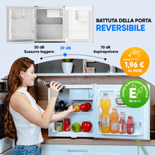 Carica l'immagine nel visualizzatore di Gallery, Stillstern Mini Frigorifero 45L con Congelatore, Sbrinamento Automatico, Silenzioso, Chiusura di Sicurezza, Ideale per Ufficio, Camera e Hotel, Bianco
