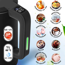 Carica l'immagine nel visualizzatore di Gallery, Stillstern Bollitore Elettrico 1,7L con Controllo Temperatura 40-55-70-85-100°C, 2200W, Mantenimento Calore 12h, Beccuccio Precisione Acciaio Inox