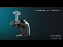 Carica e avvia il video nel visualizzatore di galleria, Mixer Juice&Live 2000 EasyClean 70 rpm 150W Nero Inox