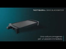 Carica e avvia il video nel visualizzatore di galleria, Piastra-grill Tasty&Grill 3000 BlackWater