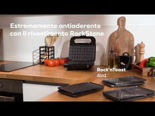 Carica e avvia il video nel visualizzatore di galleria, Piastra per panini Rock'nToast 4in1