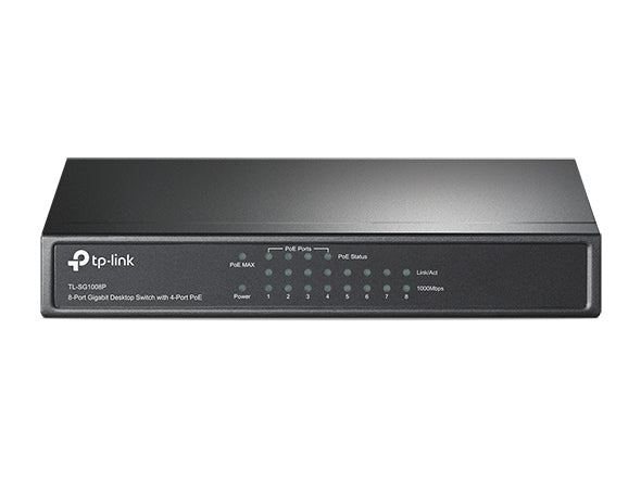 Switch Rete 8 Porte 10/100/1000 Tl-Sg1008P Poe