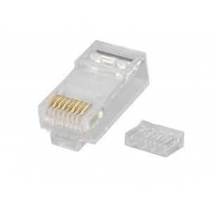 Connettore Plug Rete Rj45 8P Cat.6 Utp (Conf. 100Pz) (Cv-Lan-027)