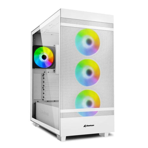 Case Gaming Rebel C50 White Rgb Atx Bianco No Alimentatore