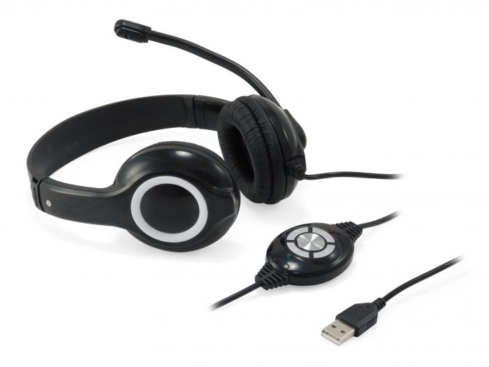 Cuffie Microfono Cchatstaru2B Stereo Usb Nero