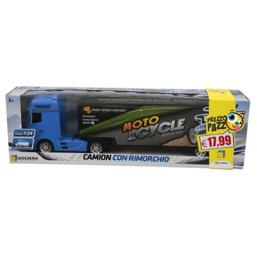 Prezzo Pazzo Fast Wheels - Grande Camion Con Rimorchio 1:24 2 Colori