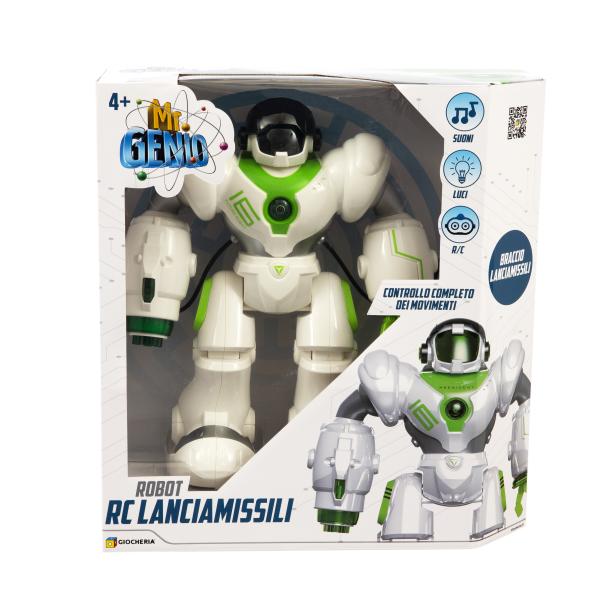 Mr Genio - Robot Rc Cavo Usb Lanciamissili