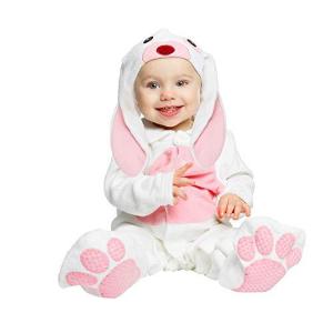 Costume Bambini Orsetto Baby C/Ciuccio Rosa 1/2Anni