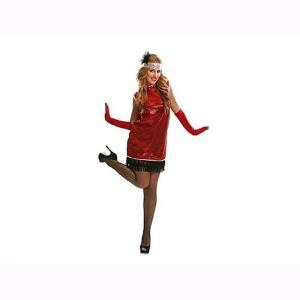 Costume Donna Charleston Rosso Ad. Tg.M/L