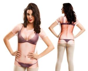 Costume Donna Maglietta 3D Sexi Ladi Manica Corta L -011246-