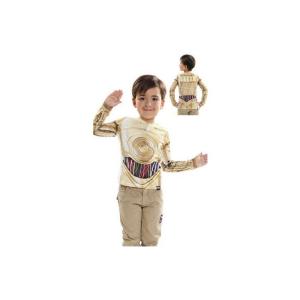 Costume Bambino Maglietta 3D Star Wars C3 Po 6/8Anni