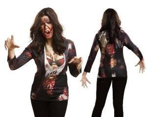 Off  Maglia 3D Zombie Girl M Deluxe -0066-