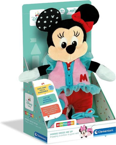 Disney Montessori Peluche Baby Minnie Dress Me Up Lavabile In Lavatrice