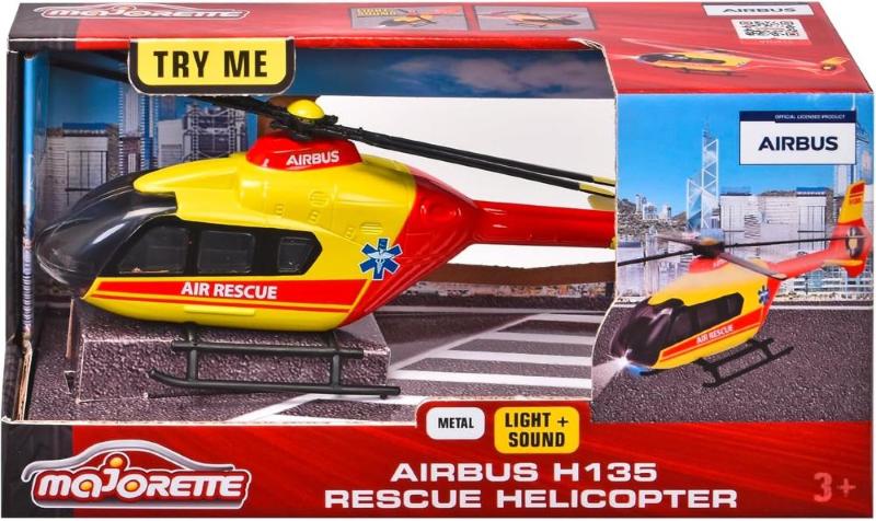 MAJORETTE AIRBUS H135 ELICOTTERO SOCCORSO CM 26 CON LUCI E SUONI