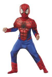 Costume Bambino Spiderman C/Muscoli 3/4 Cm 98/104