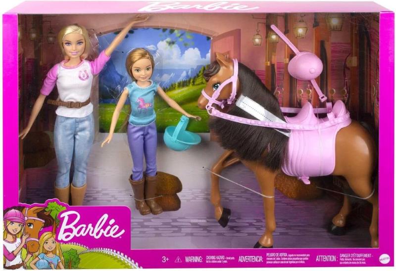 BARBIE E STACIE SORELLE A CAVALLO