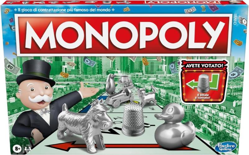 MONOPOLY RETTANGOLARE CLASSIC GIOCO IN SCATOLA TOP