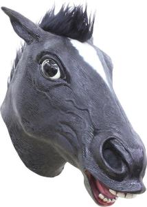 Promo  Maschera Cavallo Nero Latex Professionale