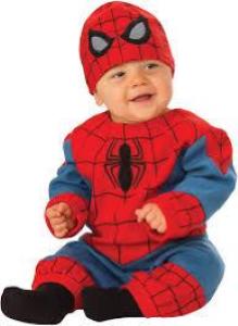 Costume Bambini Spiderman Baby 0/6 Mesi