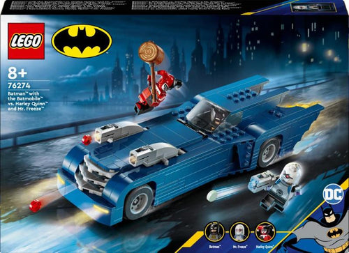 Lego Super Heroes Dc - Batman Con Batmobile Vs Harley Quinn E Mr.Freeze