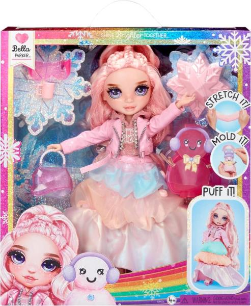 Rainbow High Winter Wonderland Doll- Bambola Bella (Rosa)