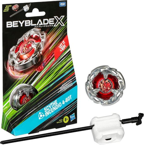 Beyblade X Starter Pack Scythe Incendio 4-60T Rosso