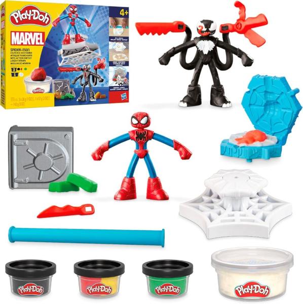 Playdoh Spiderman Battaglia Lancia & Taglia