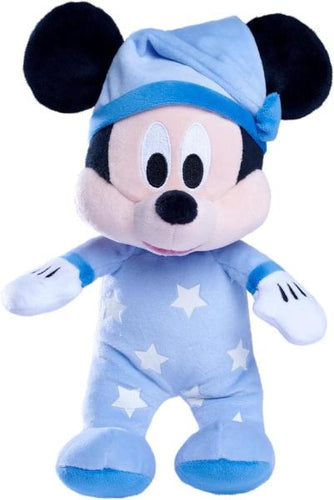 Peluche Topolino Dormi Bene 25 Cm Azzurro