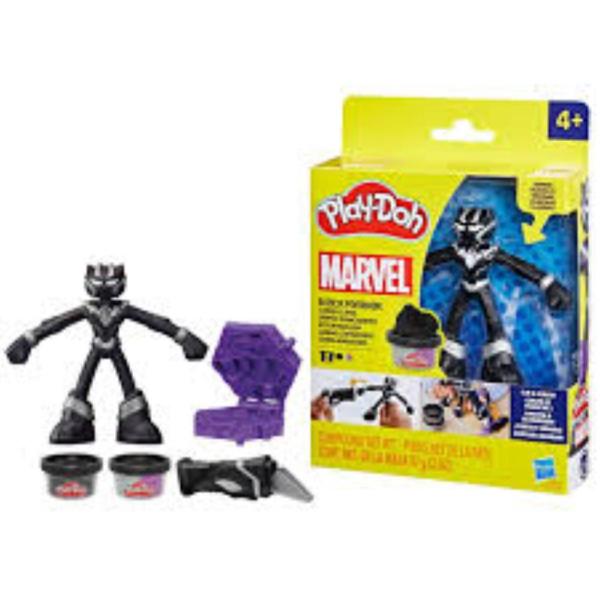 Playdoh Action Figures Marvel Black Panther Con Artigli