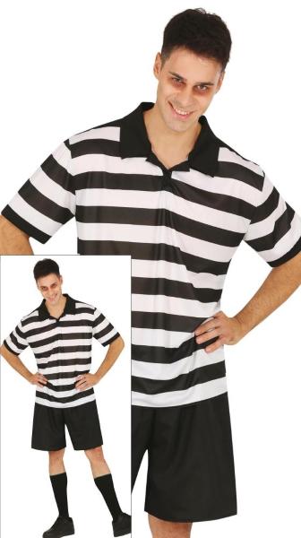 Costume Fratello Fastidioso Beetlejuice Maglietta A Righe Adulto Taglia 48-50 (M)