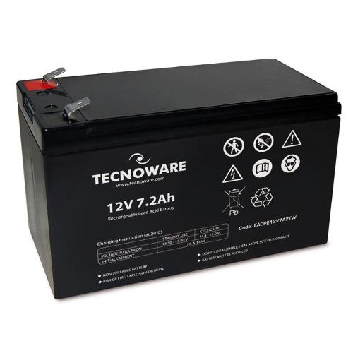 Tecnoware Batteria 12V 7,2Ah Faston 6,3M