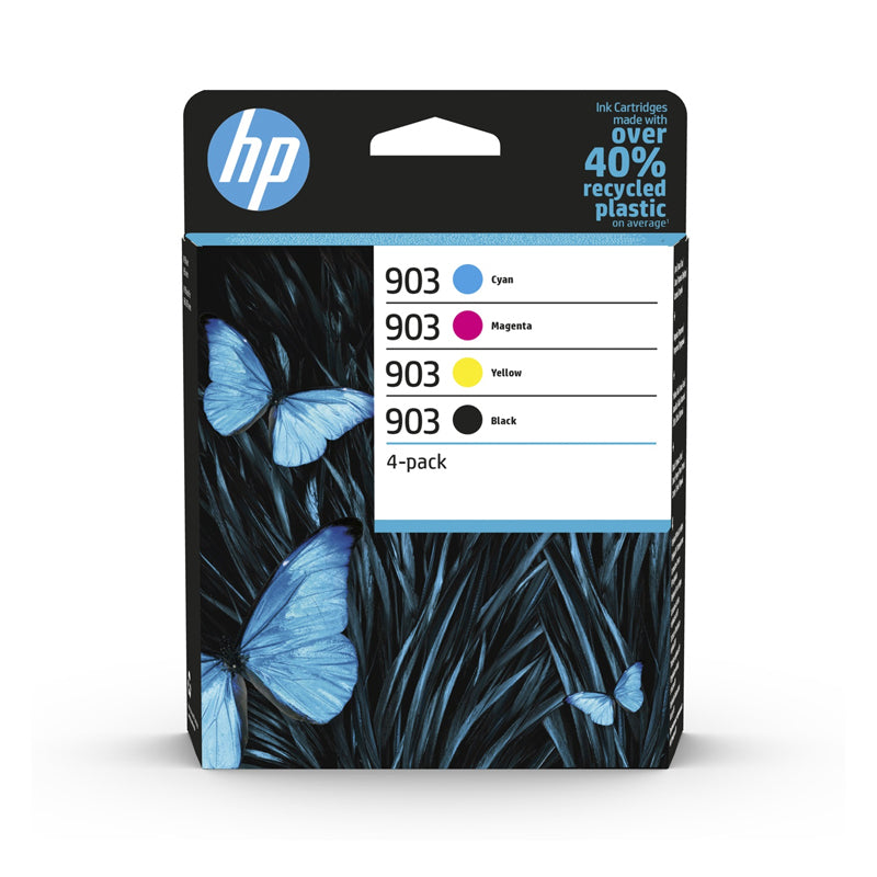 Hp 903 4-Pack (6Zc73Ae) - Black + Ciano + Magenta + Yellow - Cartuccia Originale