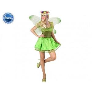 Costume Donna Fatina Verde Ad Tg 1