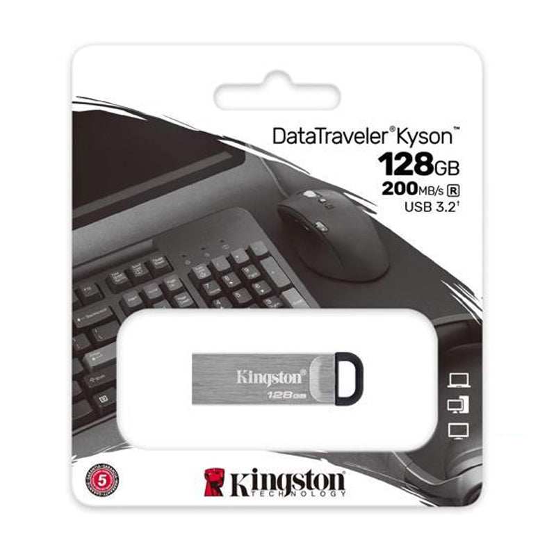 Kingston Datatraveler Kyson 128Gb (Dtkn/128Gb)-Pen Drive 128Gb Usb-A 3.2