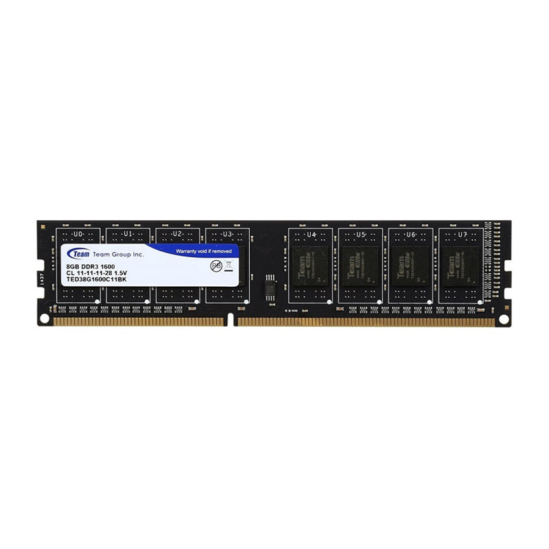 Team Group Desktop Ram 8Gb-Ddr3-Pc1600 (Ted38G1600C1101)