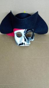 Maschera Pirata Morte C/Cappello