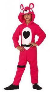 Costume Bambino Orso Rosa 10/12 -Fortnite- Cuddle Team Leader-