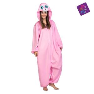 Costume Donna Tricheco Rosa Occhi Grandi Ad. M/L