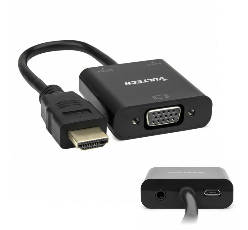 Vultech Sn21707  Adattatore Hdmi Maschio Vga Femmina Con Audio