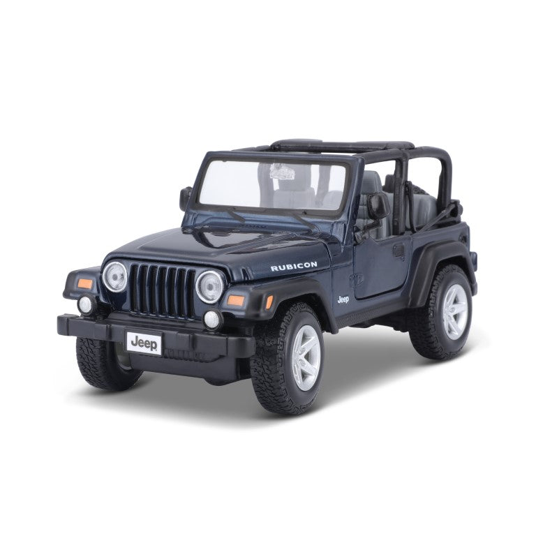 10-31245 - Bburago Maisto - 1:27 - Jeep Wrangler Rubicon - Blu Metallizzato