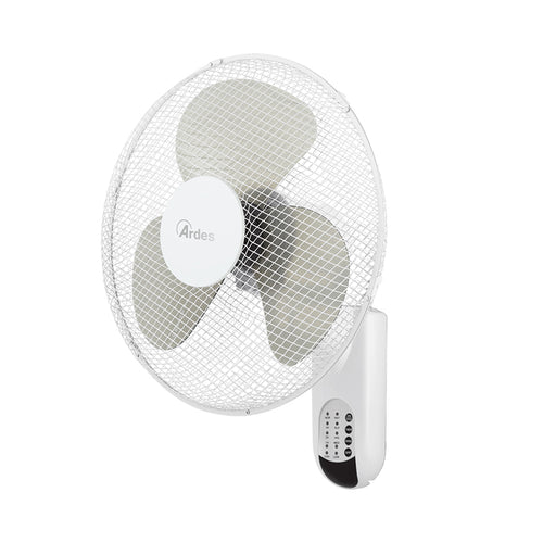 Ardes Pareto Cool Rc W (Ar5W40Rw)-Ventilatore Da Parete 40 Cm Con Telecomando