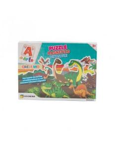 Puzzle Magnetico Dinosauri + Colori