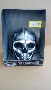 Maschera Metall. Prof. Skull Steam Punk Scheletro