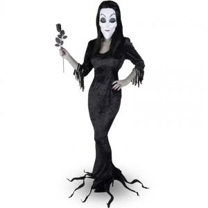 Costume Donna Mortisia Nevermore A. Ad. Famiglia Addams