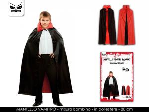 Mantello Vampiro Rosso/Nero Bambino Cm.80 Doubleface