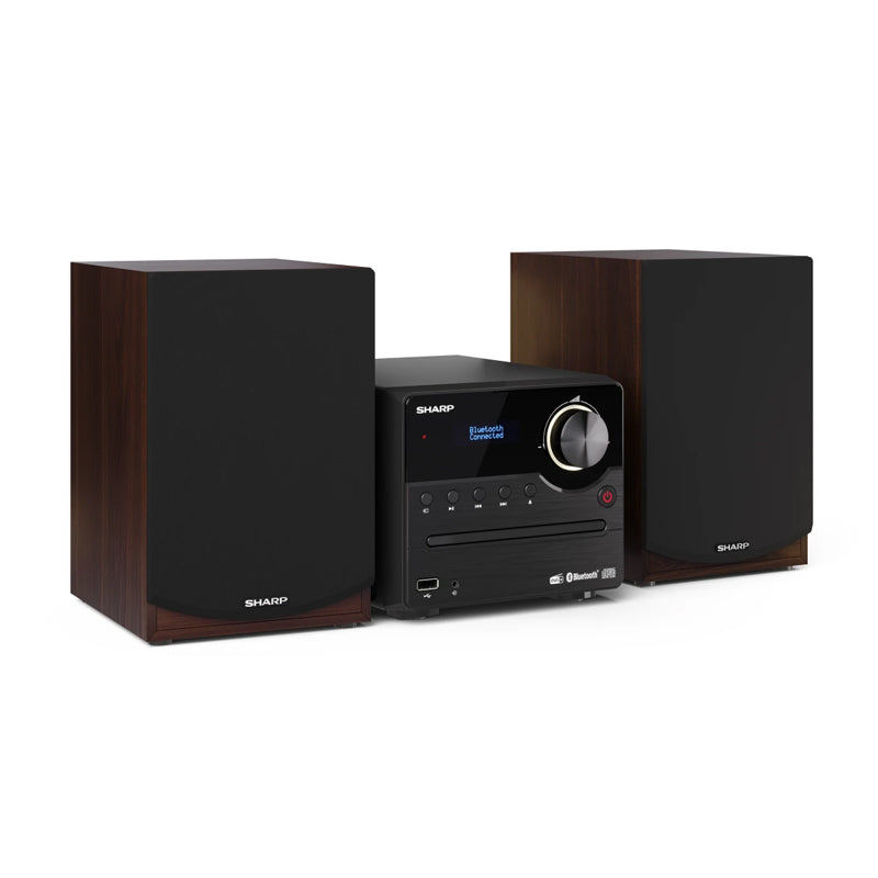 Sharp Xlb517D(Br)  Micro Hifi  45W  Usb Player  Dab+  Bluetooth  Brown